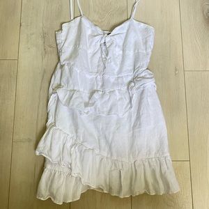 White mini beachy dress